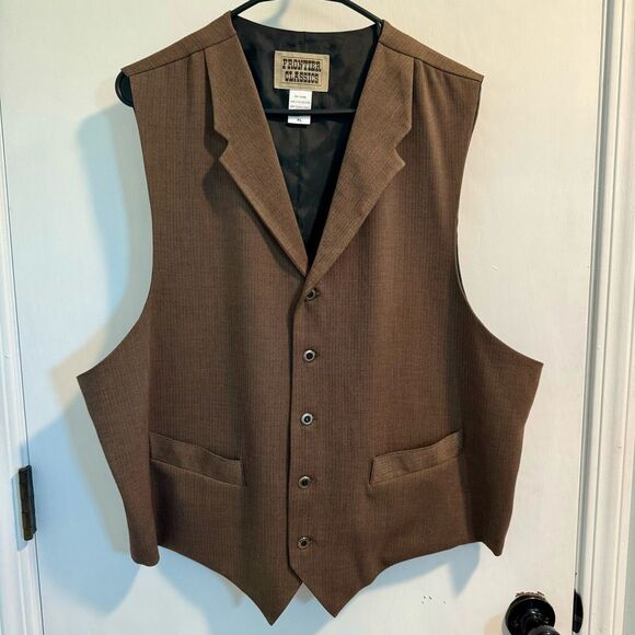 Mens Frontier Classics Vest | Western, Historical, Victorian, Cosplay, Wedding - Picture 1 of 4